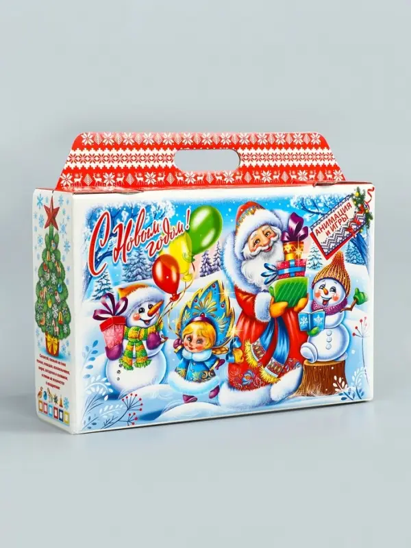 Подарочная новогодняя коробка &laquo;Новогодняя елка&raquo;, 31&times;6.5&times;21.5 см