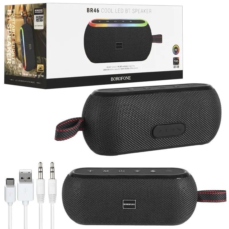 * Портативная акустика BR46 BOROFONE черная