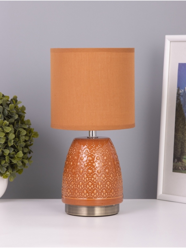 Лампа настольная Лампа настольная "Масаки" 1х40Вт Е14 какао 15х15х30см