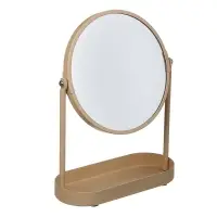 Зеркало в железной оправе тм VETTA Монтана, бежевый, 18,5x8,2x25см