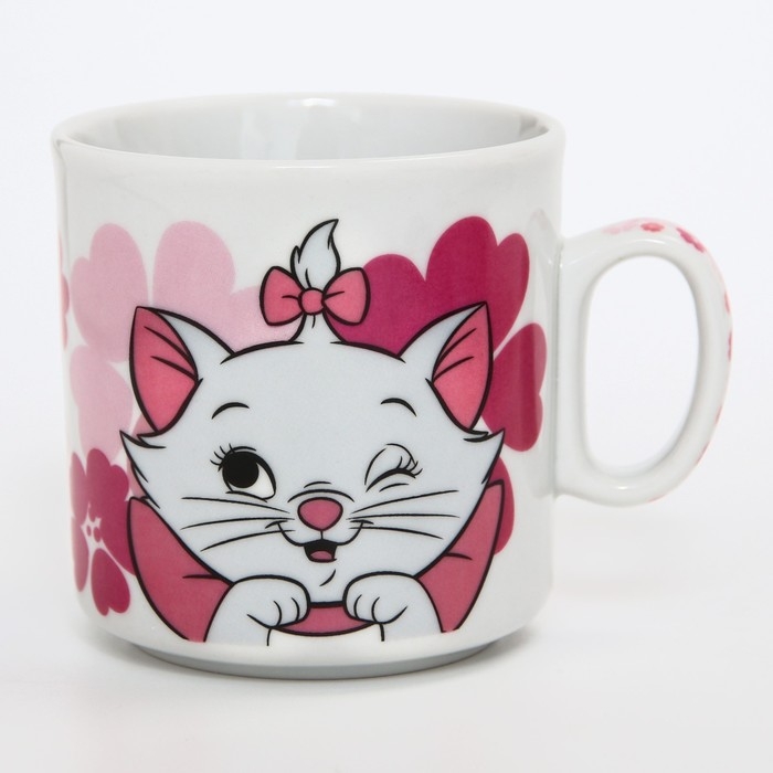 Набор посуды из керамики, 3 предмета: тарелка Ø 16,5 см, миска Ø 14 см, кружка 200 мл, "Кошечка Мари", Коты Аристократы