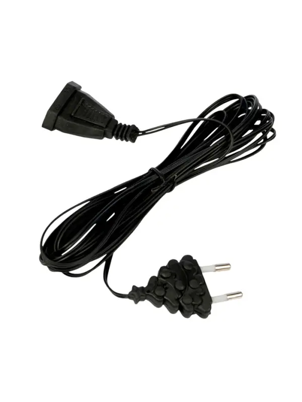 Удлинитель для комнатных гирлянд, 5 м, тёмная нить, УМС-вилка