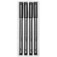 Набор линеров тонких Sketch&Art черного цвета, 4 шт. 36-0031