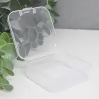 Шкатулка для хранения мелочей «Квадрат», пластик, прозрачная, 2×5.5×5.5 см