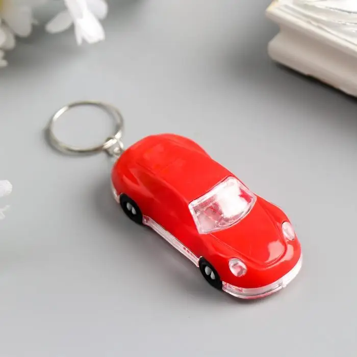 Фонарик брелок для ключей на кольце «Машина», открывашка для бутылок, мигает, 3.5×8×2.7 см, МИКС Фонарик брелок для ключей на кольце «Машина», открывашка для бутылок, мигает, 3.5×8×2.7 см, МИКС