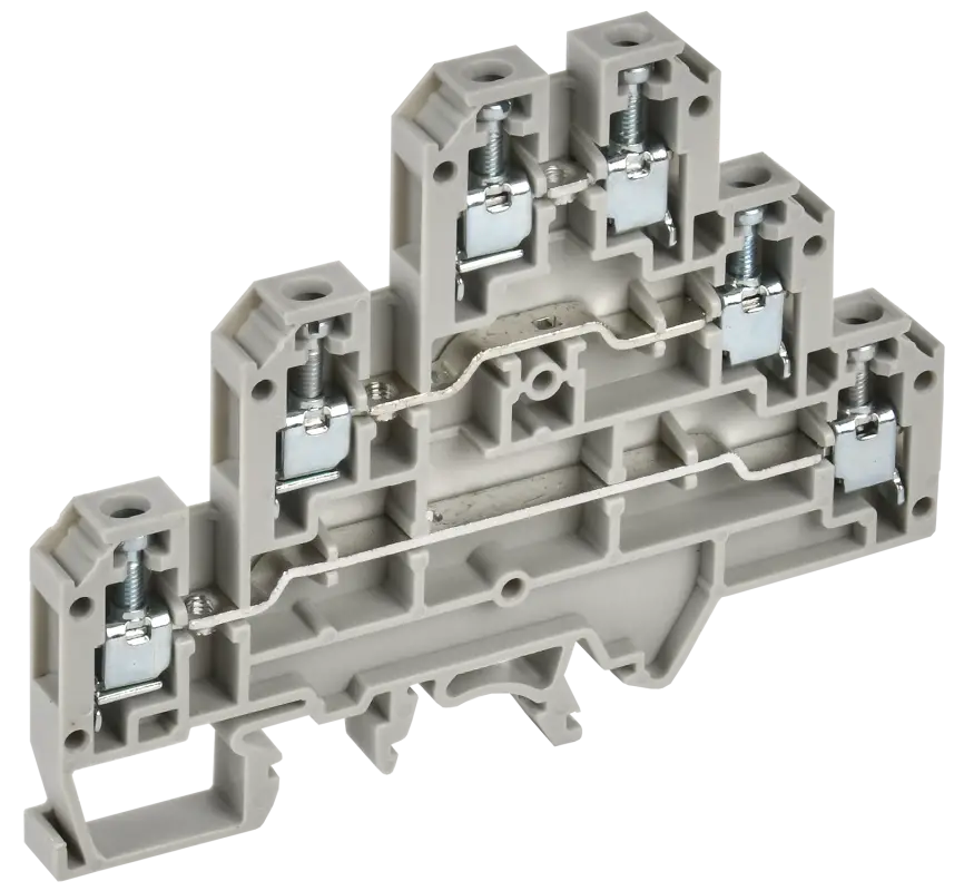 ARMAFIX Клемма винтовая CTS-ML 3 ур. 2,5мм2 серая IEK