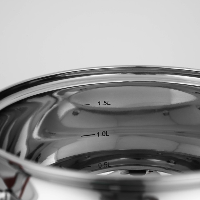 Кастрюля из нержавеющей стали Доляна «Вернер», 1,9 л, d=16 см, с крышкой Кастрюля из нержавеющей стали Доляна «Вернер», 1,9 л, d=16 см, с крышкой