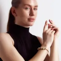 Браслет с шармами &laquo;Ассорти. Жемчуг и Сова&raquo;, d=6.5 см, белый в серебре