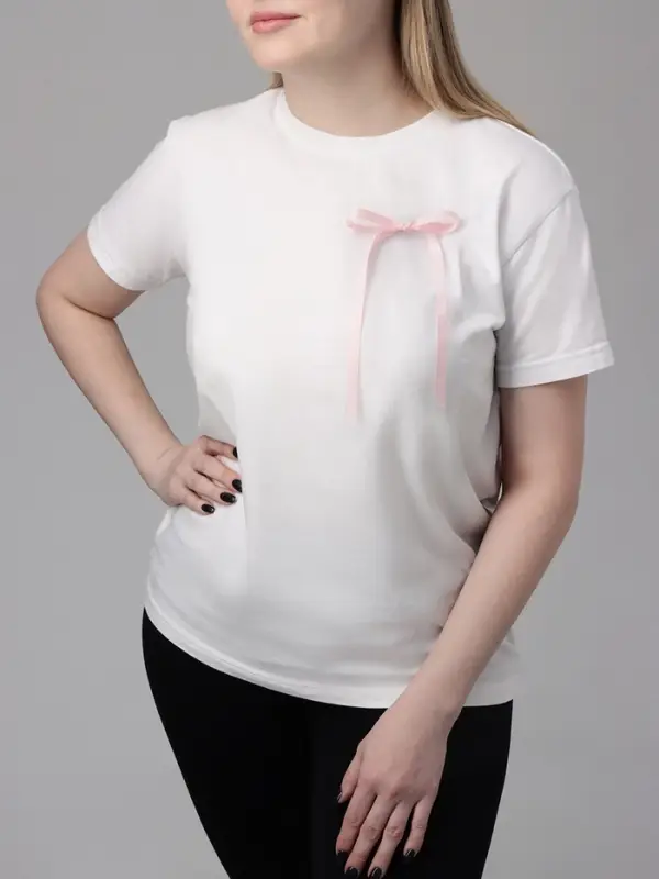 Брошь «Бантик», розовая в серебре Брошь «Бантик», розовая в серебре