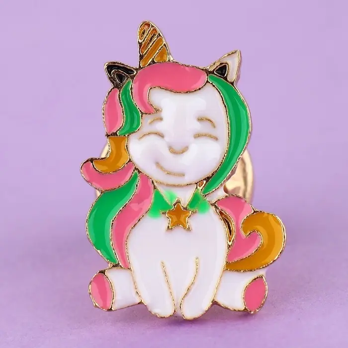 Значок металлический &laquo;Единорог&raquo; 1.5&times;2.2 см