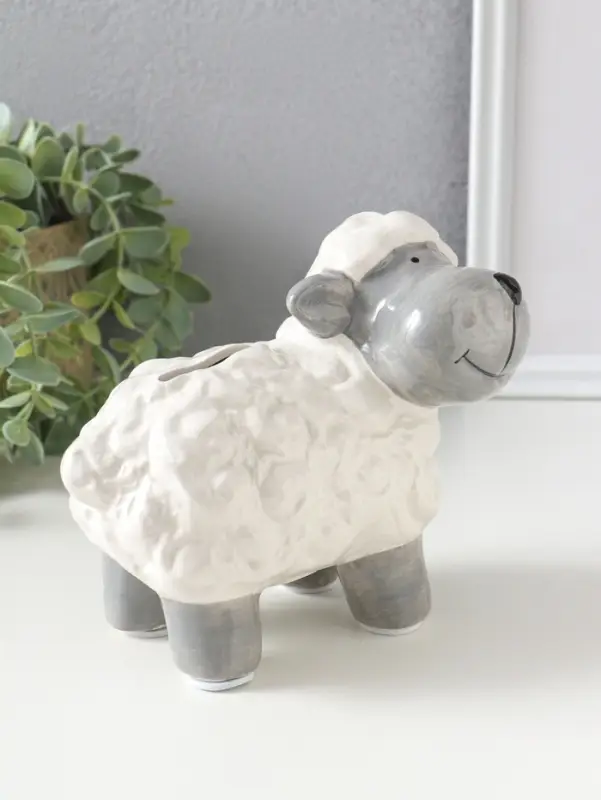 Копилка для денег керамика &laquo;Счастливая овечка&raquo;, 15.6&times;8.6&times;7.2 см