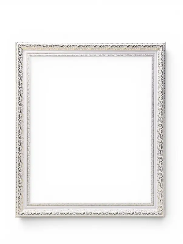 Рама для картин и зеркал Elegance de Lumi, 50&times;60 см, пластик, белая с золотом