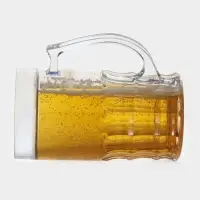 Кружка для пива охлаждающая, 600 мл, пластик, прозрачная