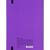 Ежедневник недатированный А5 Monochrome. Anemone, 136 листов, 7БЦ, фиолетовый, soft touch, с резинкой