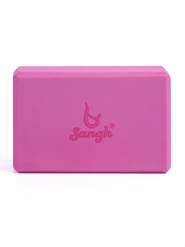 Блок для йоги 23 х 15 х 7,5 см, вес 120 гр, цвет розовый Блок для йоги 23 х 15 х 7,5 см, вес 120 гр, цвет розовый