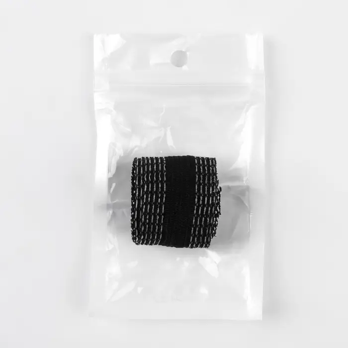 Лента для подгибания швов, термоклеевая, 25 мм, 100 см, чёрная