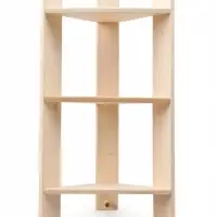 Полка угловая 3 яруса, 3 крючка 74х40х16 см