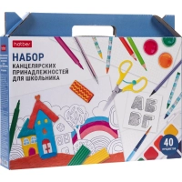 Набор школьный канцелярские принадлежности 40 предметов 085663