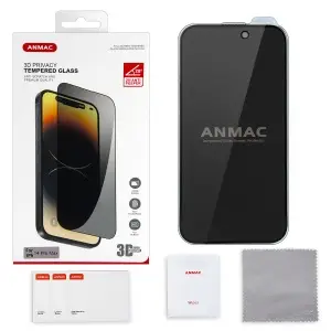 Защитное стекло для iPhone 14 Pro Max ANMAC 3D Privacy с сеточкой Арт. 1137427