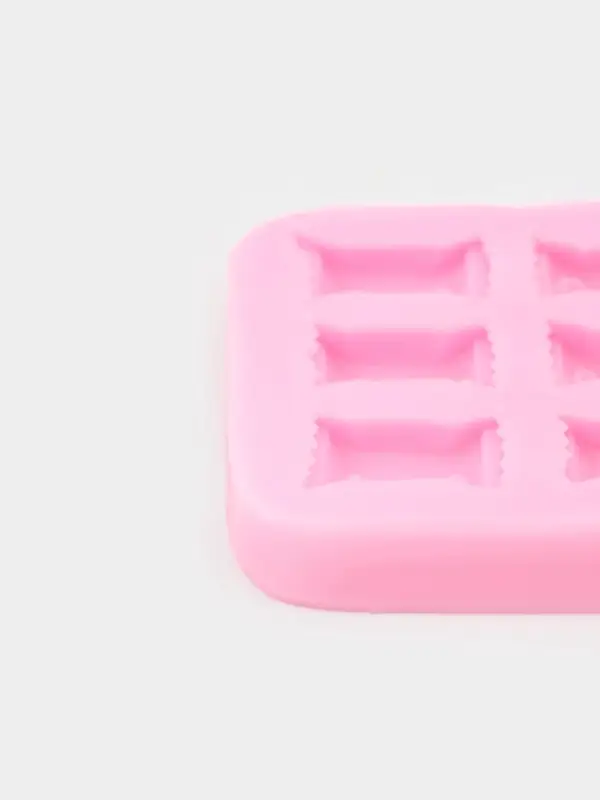 Молд для заливки Sweet, силикон, 6 ячеек, 6&times;1 см, розовый