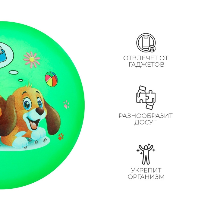 Мяч детский «Животные», d=22 см, 60 г, цвет МИКС Мяч детский «Животные», d=22 см, 60 г, цвет МИКС