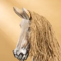 Сувенир «Лошадка-качалка, 41×12.5×44 см, дерево, бежевый Сувенир «Лошадка-качалка, 41×12.5×44 см, дерево, бежевый