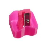 Точилка ErichKrause Wave Mini Neon, с контейнером, МИКС