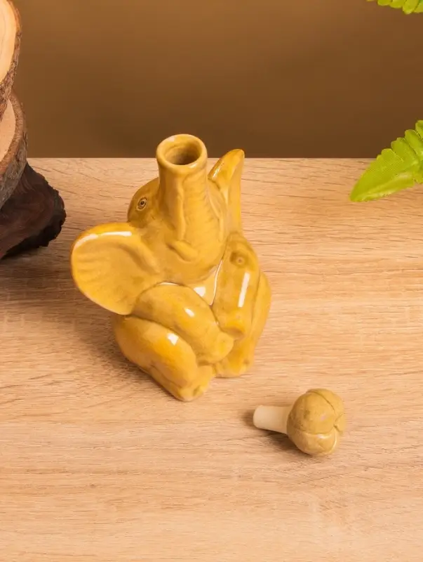 Сосуд для масла «Слон», 10×8×14 см, керамика, бежевый Сосуд для масла «Слон», 10×8×14 см, керамика, бежевый