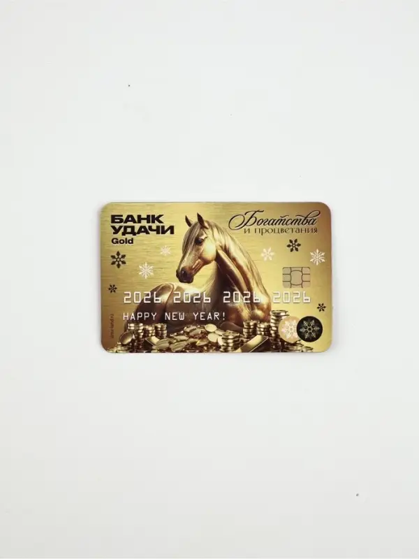 Магнит новогодний на холодильник «Банк удачи», 8,5 х 5,5 см