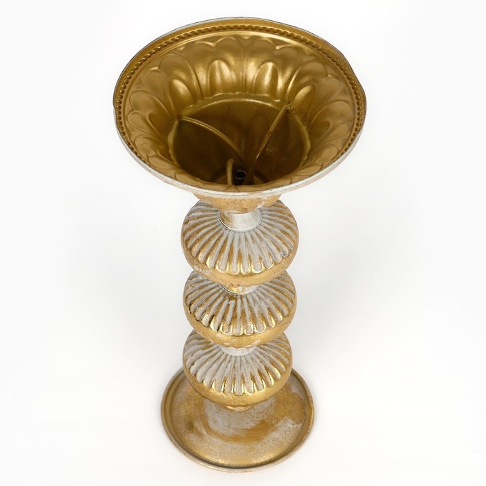 Подсвечник металл «Ярусы» для одной свечи 16 х 16 х 31 см