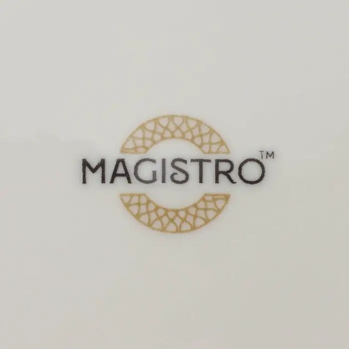 Чайная пара фарфоровая Magistro La Perle, 2 предмета: чашка 230 мл, блюдце d=15 см, цвет белый Чайная пара фарфоровая Magistro La Perle, 2 предмета: чашка 230 мл, блюдце d=15 см, цвет белый