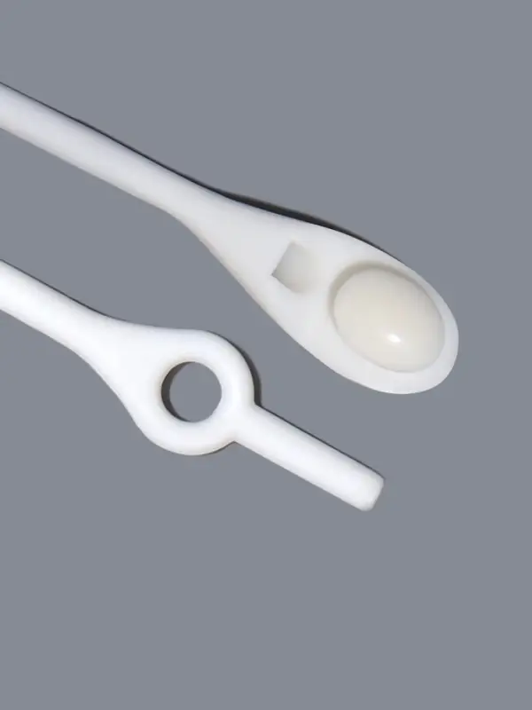 Набор шнурков для обуви, 6 шт., силиконовые, полукруглые, на застёжке, 4 мм, 11 см, белый