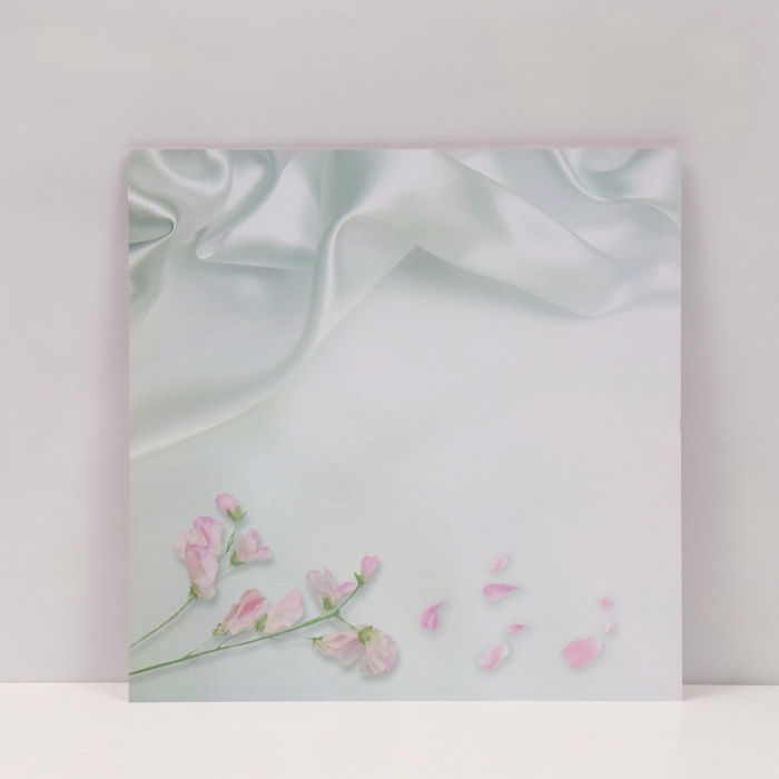 Фотофон двусторонний картон плотность 350 гр Фотофон двусторонний картон плотность 350 гр "Шёлк, кружево и цветы" 50х50 см