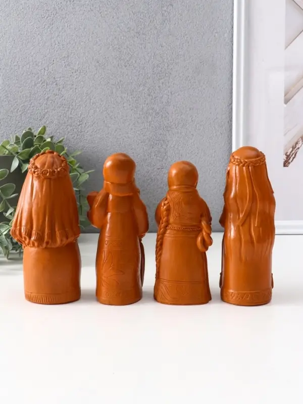 Набор фигур «Берегини», 4 шт., 13, 14 см, красная глина