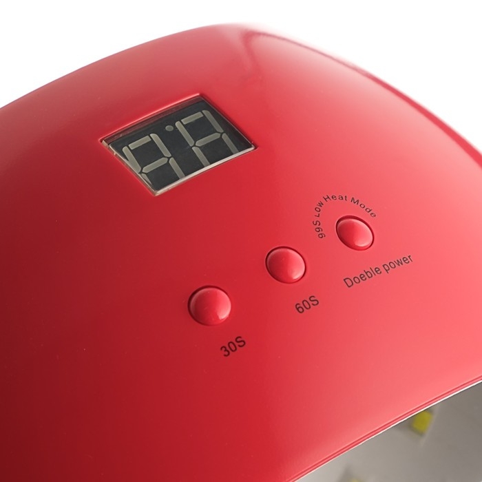 Лампа для гель-лака Luazon LUF-22, LED, 48 Вт, 21 диод, таймер 30/60/99 с, 220 В, красная Лампа для гель-лака Luazon LUF-22, LED, 48 Вт, 21 диод, таймер 30/60/99 с, 220 В, красная