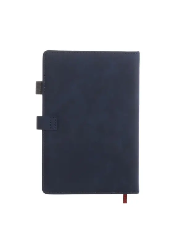 Ежедневник недатированный формат А5, с хлястиком, 80л, линия, пвх, Синий Ежедневник недатированный формат А5, с хлястиком, 80л, линия, пвх, Синий