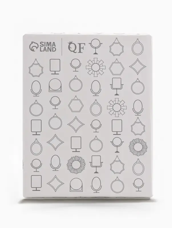 Зеркало настольное, прямоугольное, 20.5&times;14 см, (19.8&times;13.2 см), МИКС