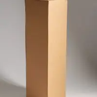 Ваза стекло напольная "Линней" 50х15 см, прозрачный