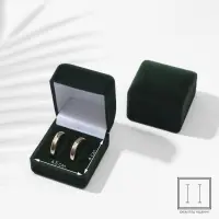 Футляр под серьги, кольца, запонки &laquo;Изумруд&raquo;, бархатный, 4.5&times;5 см, зелёный