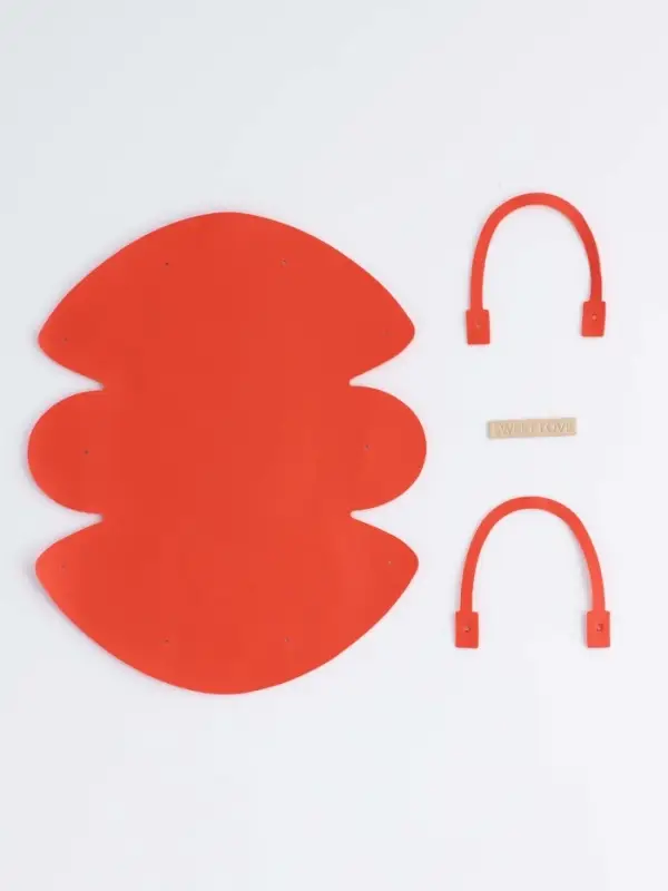 Кожаная подарочная сумочка для бижутерии и сувениров, оранжевая с мешочком, 14&times;6.5&times;12.8 см