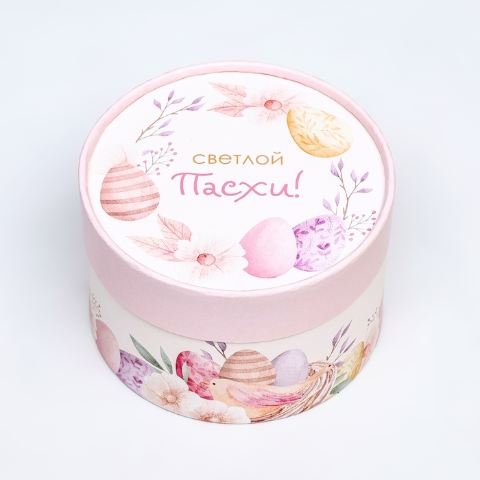 Коробка Коробка "Светлой пасхи", завальцованная, 13 х 8,5 см