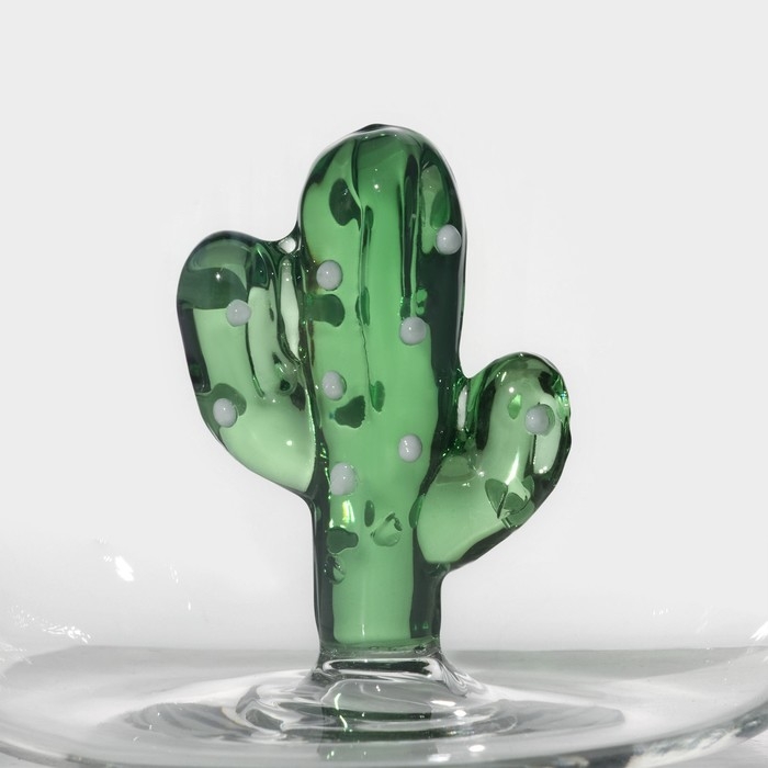 Кружка стеклянная с фигуркой на дне &laquo;Серен. Кактус&raquo;, 350 мл