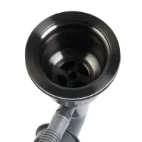 Мойка кухонная AFLORN AF95050DF, врезная, S=3.0 и 0.8 мм, 50&times;50 см, сифон, черная