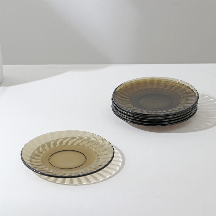 Набор столовый Elica, 44 предмета, стеклянный, дымка Набор столовый Elica, 44 предмета, стеклянный, дымка