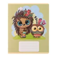 Комплект тетрадей из 10 штук, 12 листов в линию Calligrata "Тигрёнок", обложка мелованный картон, блок офсет, 5 видов по 2 штуки