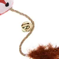 Игрушка для кошек тм VETTA, лисичка с пером, п/э, 25см