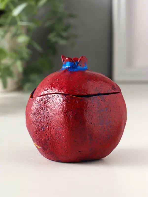 Шкатулка "Гранат" 9х8,5х8 см, синий