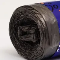 Мешки для мусора 120 л ПНД, 10 мкм, 20 шт. в рулоне, чёрные
