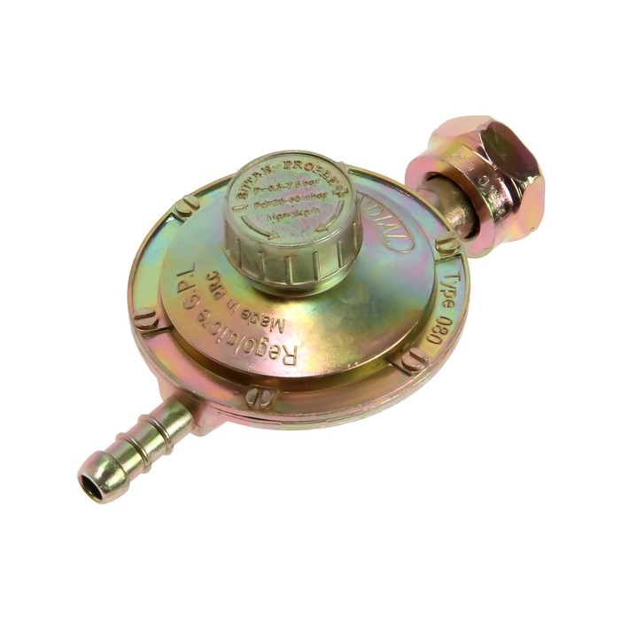 Редуктор пропановый FoxWeld  Редуктор пропановый FoxWeld "лягушка" с регулятором, вход/выход 0.75/0.02-0.06 Мпа, 1.2 Мпа