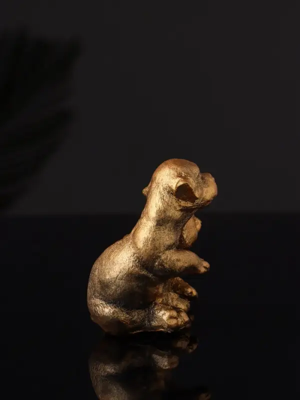 Набор фигурок &laquo;Гости, кошка и собака&raquo;, 2 шт., 7 см, бронза
